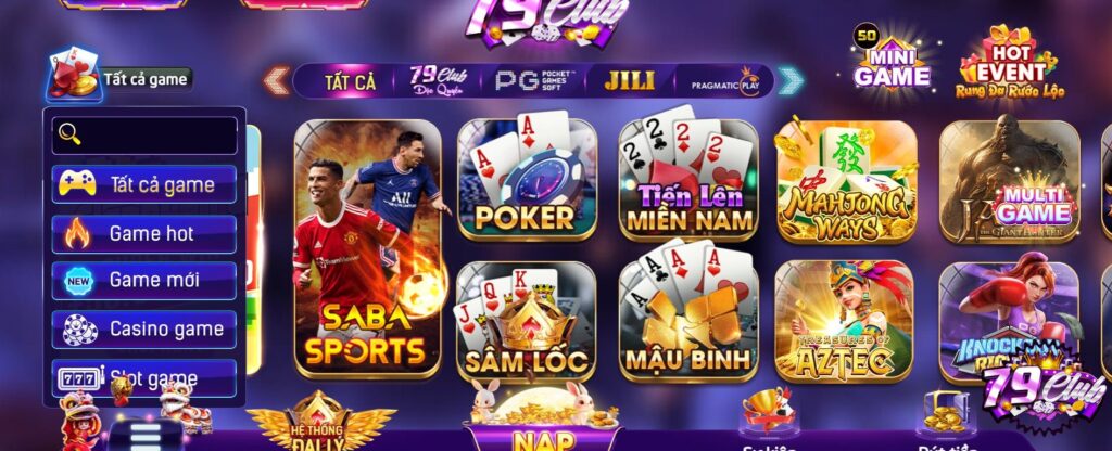 Kho game bài truyền thống hấp dẫn nhất tại 79Club 